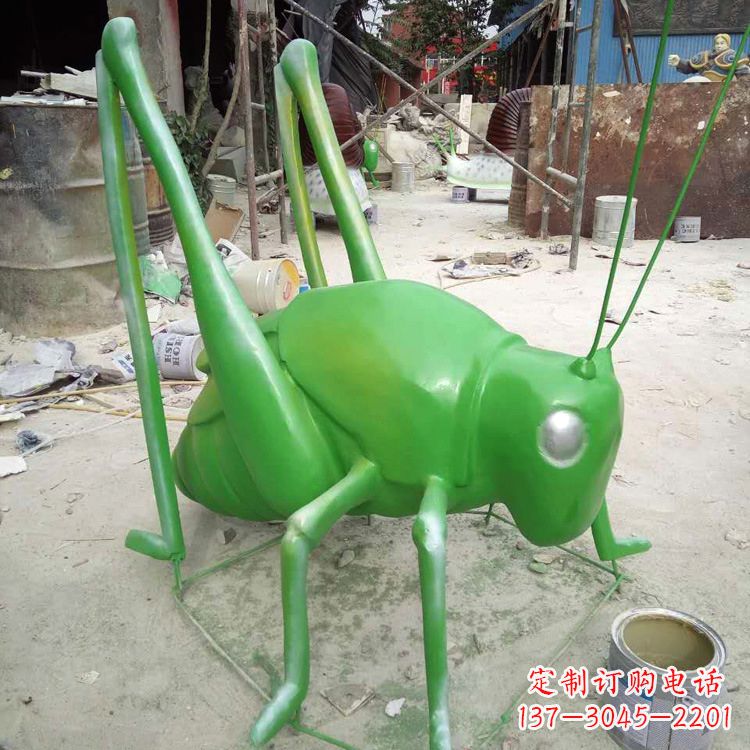 廊坊玻璃钢蝗虫雕塑精美的艺术造型