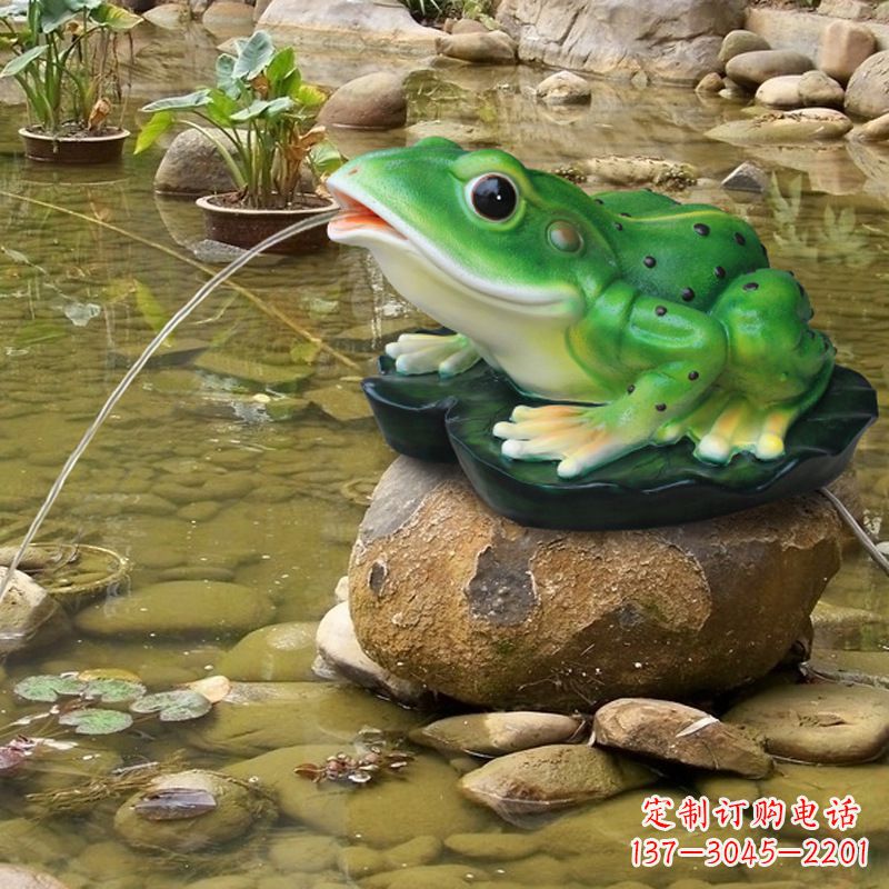 廊坊玻璃钢青蛙雕塑——艺术与自然的完美结合