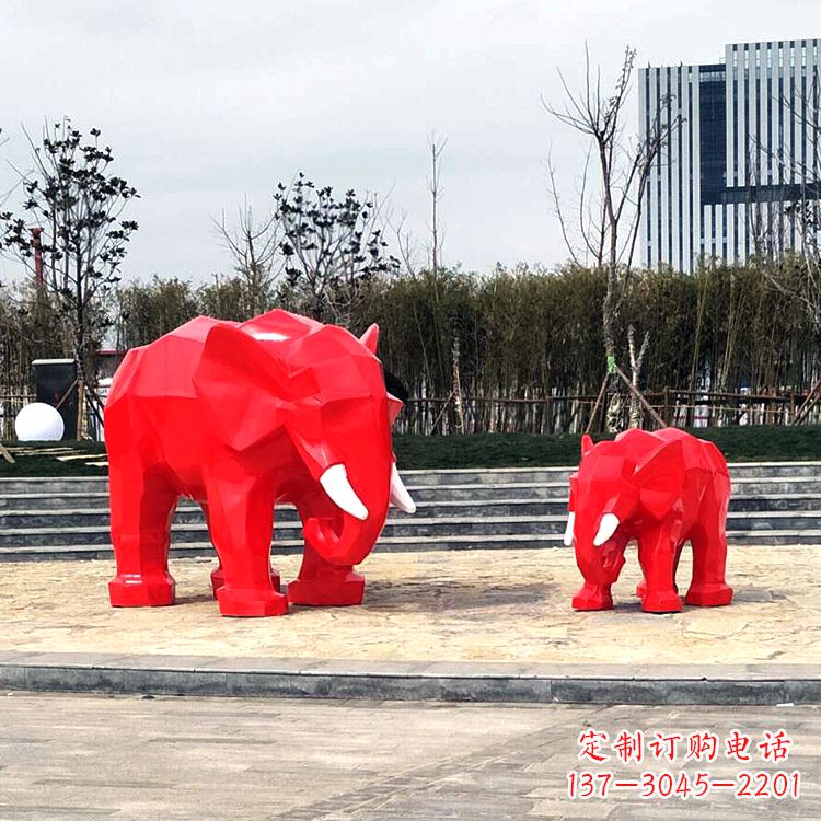 廊坊玻璃钢大象雕塑艺术之美