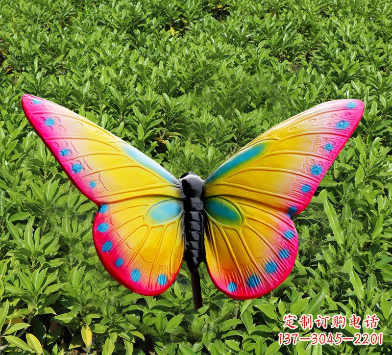 廊坊玻璃钢树脂仿真蝴蝶雕塑