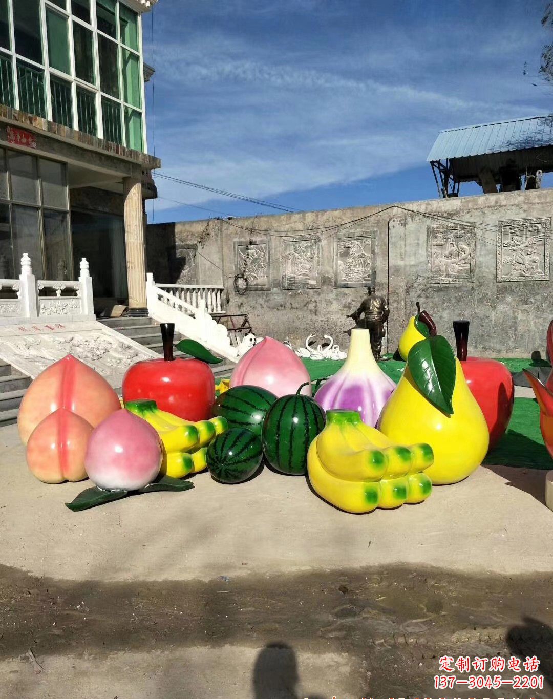 廊坊玻璃钢水果雕塑一种别致的艺术