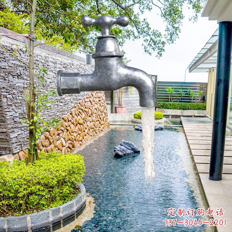 廊坊玻璃钢水龙头喷泉雕塑精美绝伦
