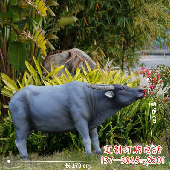 廊坊玻璃钢水牛雕塑——象征力量的艺术作品