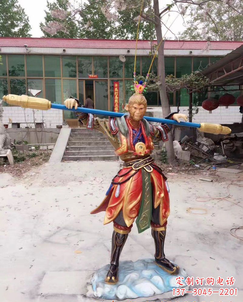 廊坊玻璃钢孙悟空人物雕塑