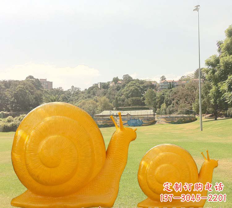 廊坊玻璃钢蜗牛雕塑