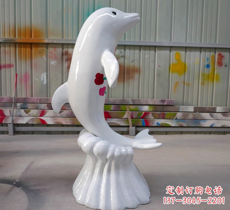 廊坊海豚的魅力玻璃钢海豚雕塑
