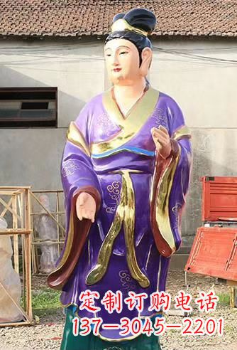 廊坊玻璃钢宗教庙宇彩绘八仙神像
