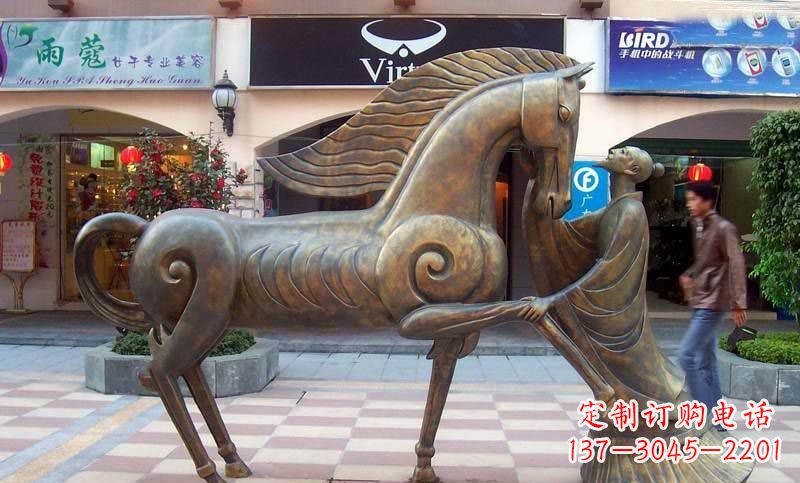 廊坊传承着传奇马雕塑