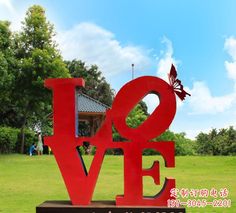 廊坊不锈钢Love雕塑给世界带来爱的美
