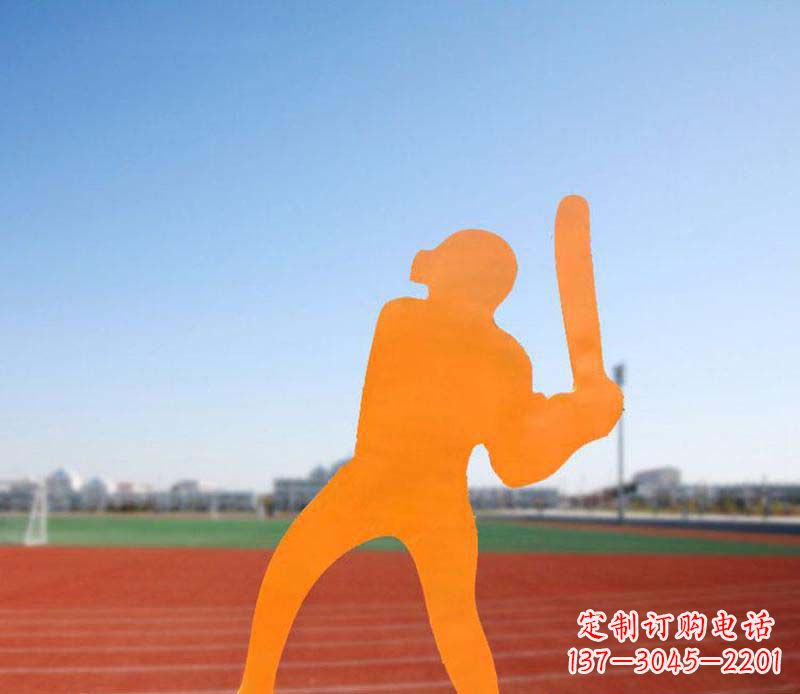廊坊不锈钢棒球雕塑精美的艺术品