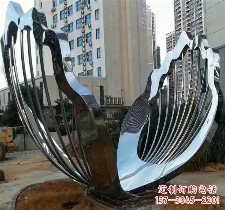 廊坊不锈钢贝壳雕塑艺术与自然的完美结合