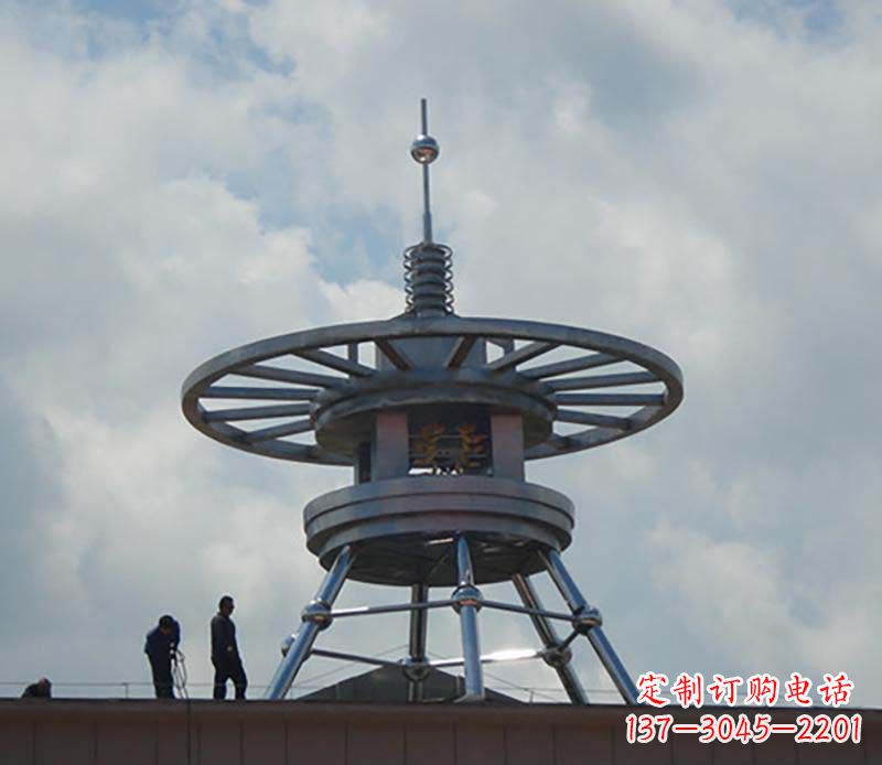 廊坊不锈钢避雷针造型景观雕塑