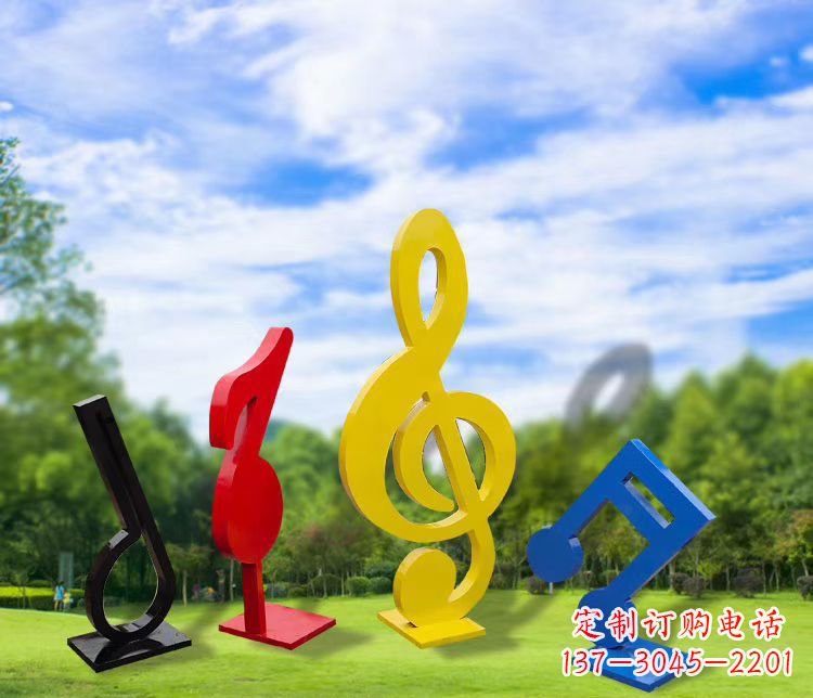 廊坊精美的不锈钢音符雕塑