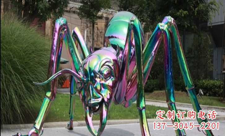 廊坊不锈钢彩色蚂蚁公园景观雕塑