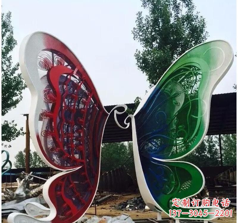 廊坊不锈钢城市彩色蝴蝶雕塑——美丽的视觉盛宴