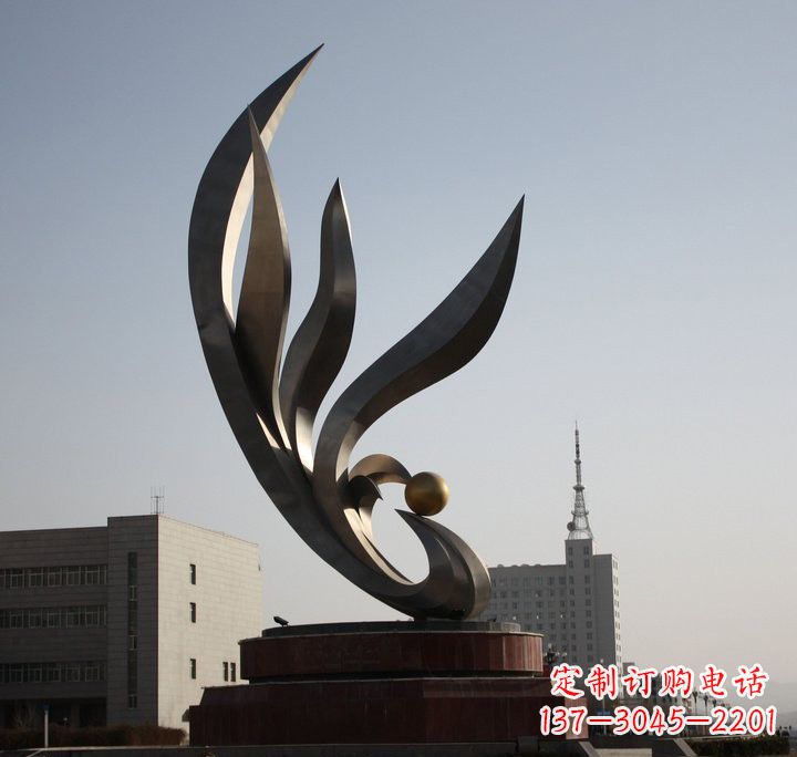 廊坊不锈钢凤凰雕塑传承凤凰文化的艺术精品