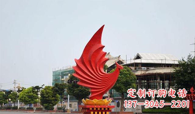 廊坊不锈钢城市凤凰摆件