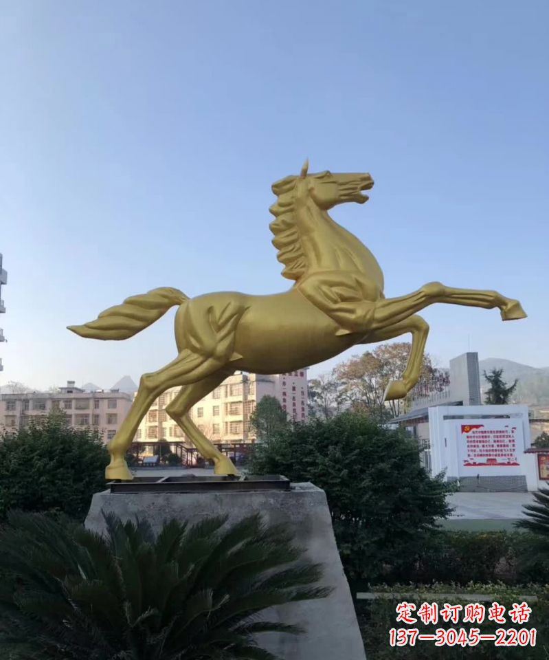 廊坊不锈钢城市广场飞马雕塑