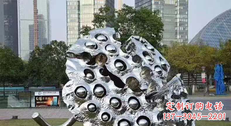 廊坊不锈钢城市莲蓬雕塑1