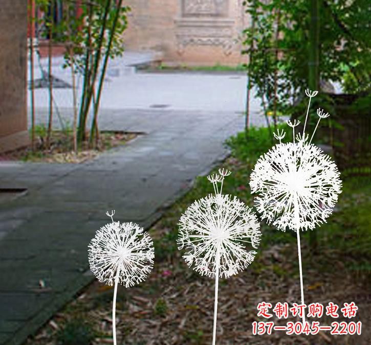 廊坊不锈钢城市镂空蒲公英雕塑