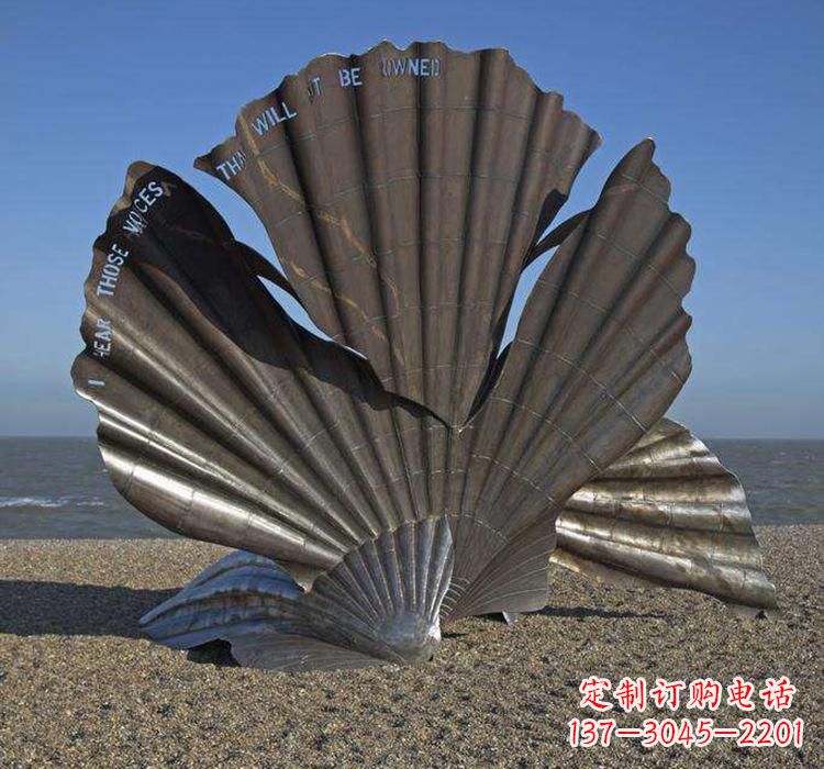 廊坊不锈钢城市扇贝雕塑