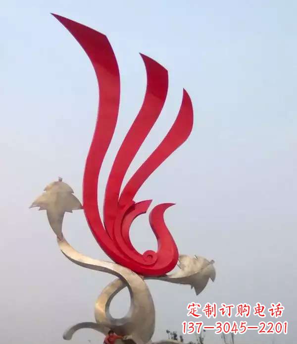 廊坊不锈钢城市铁艺凤凰雕塑