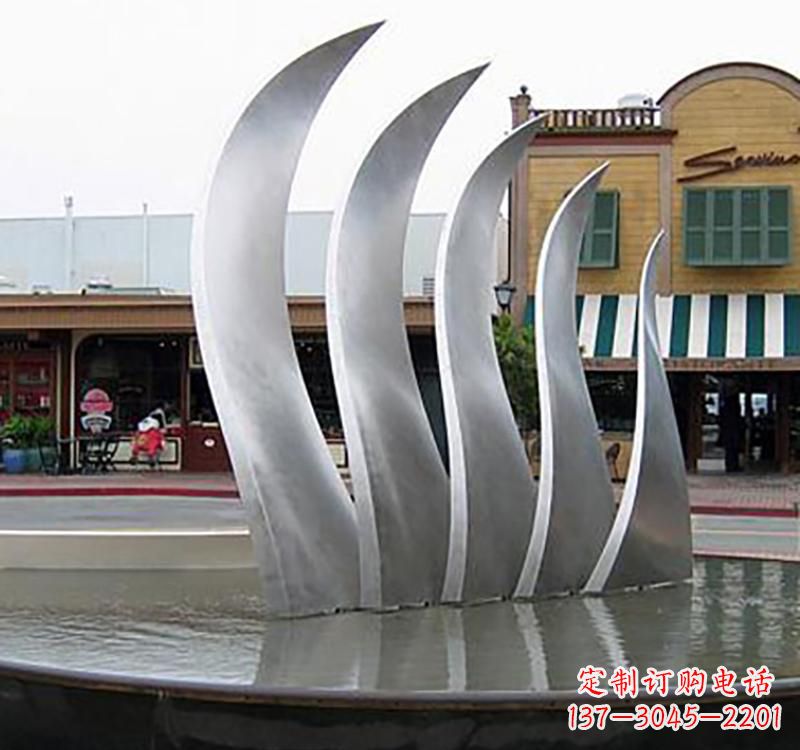 廊坊不锈钢城市艺术翅膀雕塑羽翼展翔