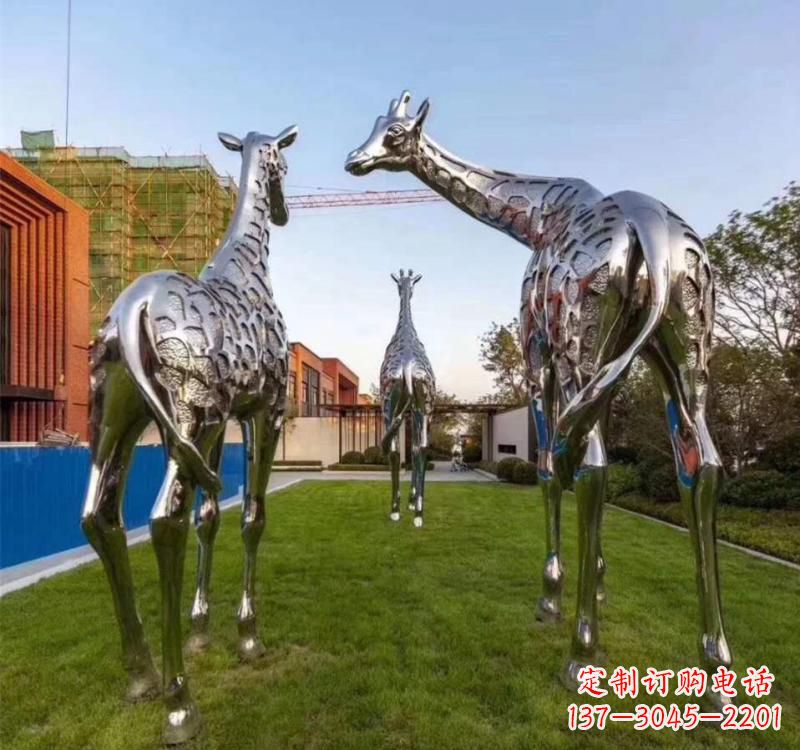 廊坊不锈钢城市园林动物雕塑展示大自然的美丽