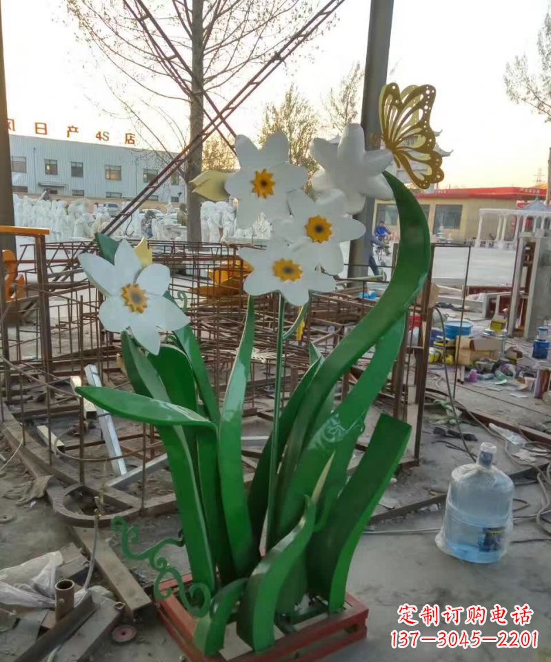 廊坊不锈钢城市紫荆花雕塑 