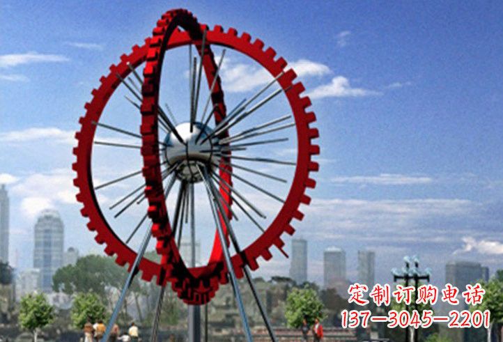 廊坊不锈钢摩天轮雕塑美丽的景观