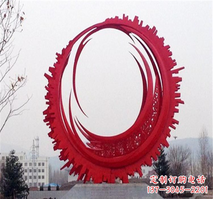 廊坊不锈钢抽象齿轮雕塑