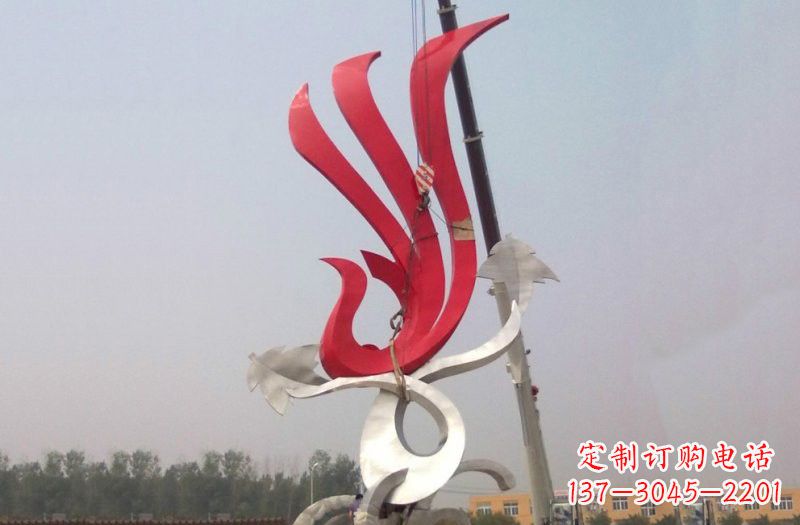 廊坊不锈钢凤凰雕塑安装介绍