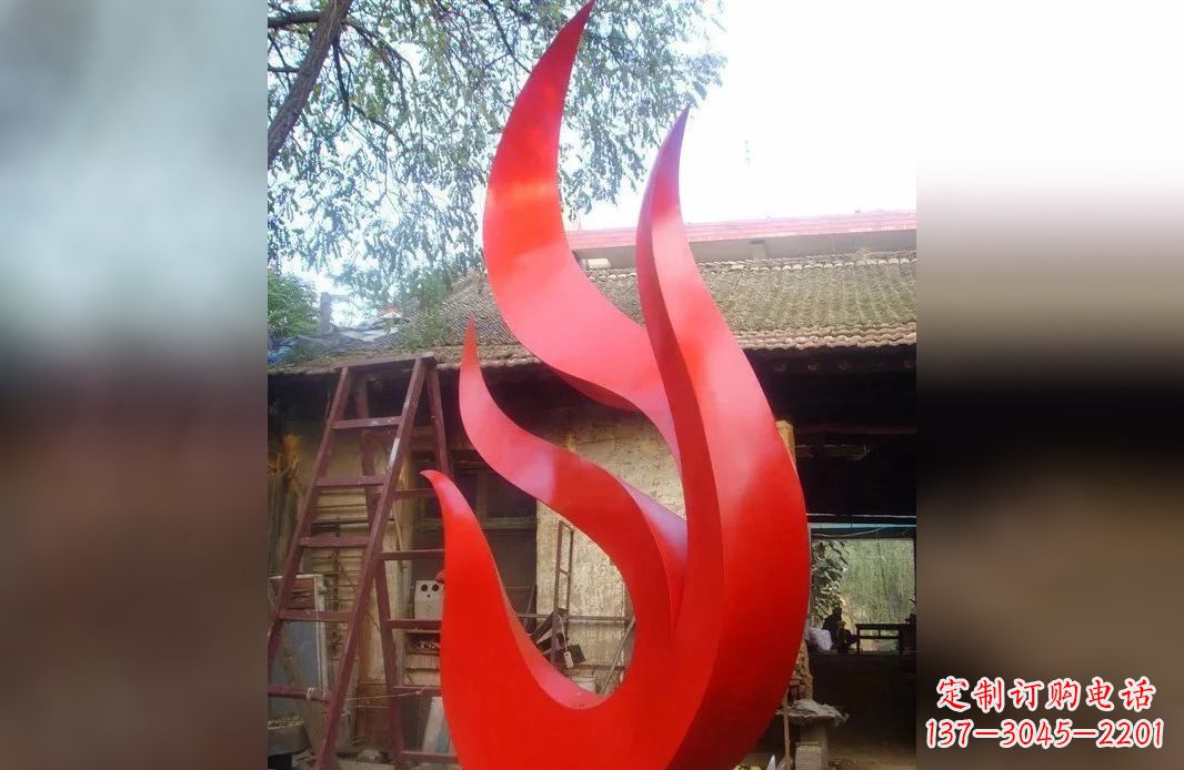廊坊不锈钢抽象凤凰雕塑 (5)