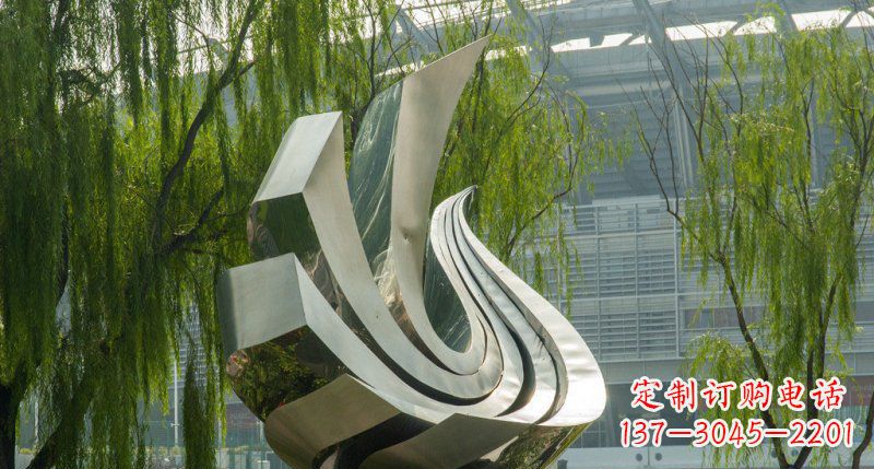 廊坊不锈钢凤凰雕塑美丽的象征