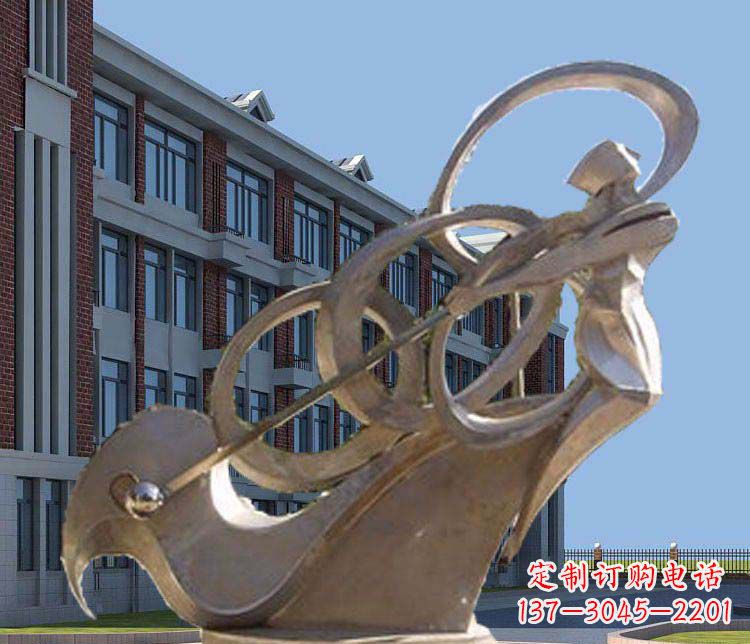 廊坊不锈钢制作的高尔夫球人物雕塑