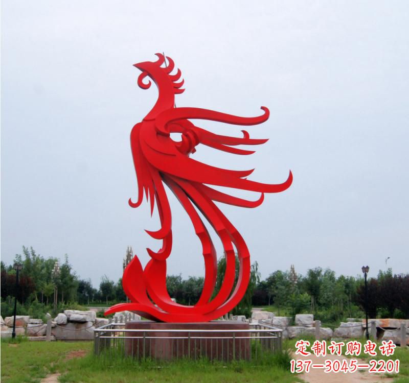 廊坊不锈钢凤凰雕塑绚丽多彩的艺术之美