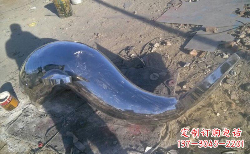 廊坊不锈钢海豚雕塑展示优雅美丽