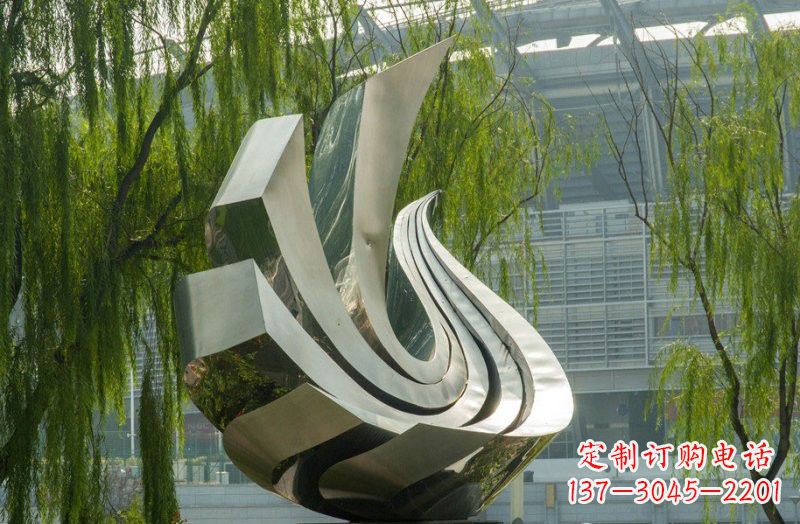 廊坊不锈钢和平鸽雕塑象征和平与信仰