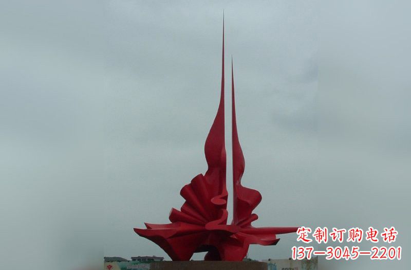 廊坊精美不锈钢火炬雕塑