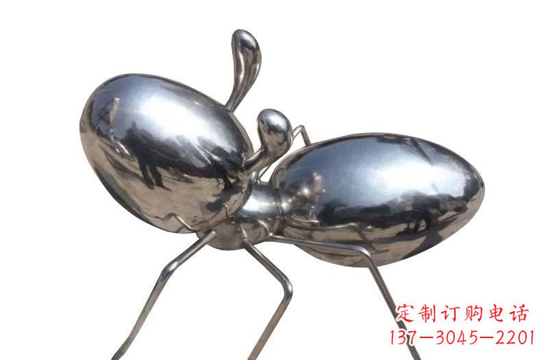 廊坊不锈钢抽象蚂蚁雕塑