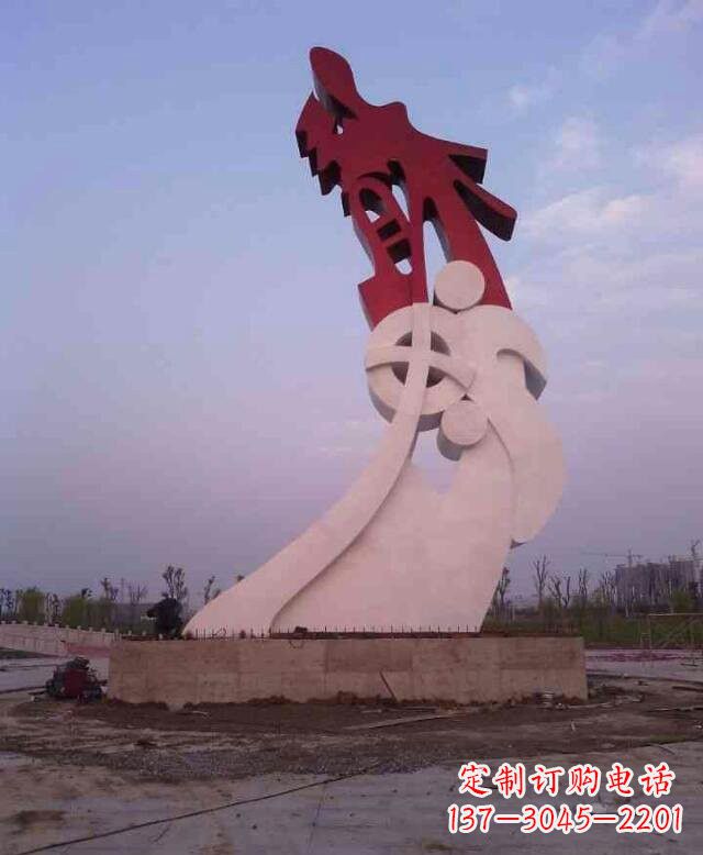 廊坊不锈钢抽象龙城市景观雕塑