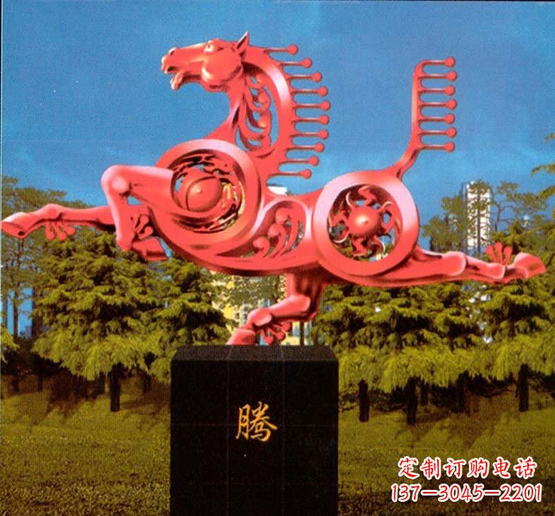 廊坊不锈钢抽象马雕塑设计图