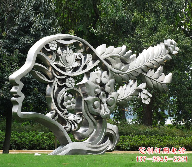 廊坊不锈钢美女雕塑给空间带来灵动的美