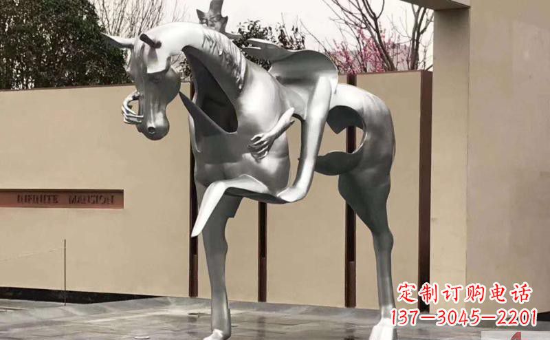 廊坊不锈钢骑马雕塑精美外形与经久耐用