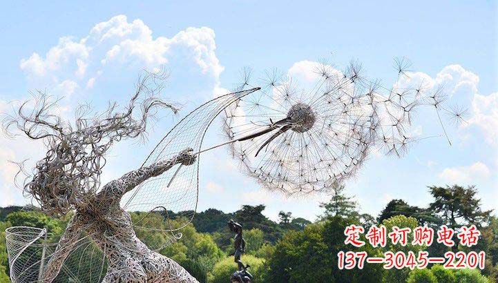廊坊不锈钢蒲公英雕塑