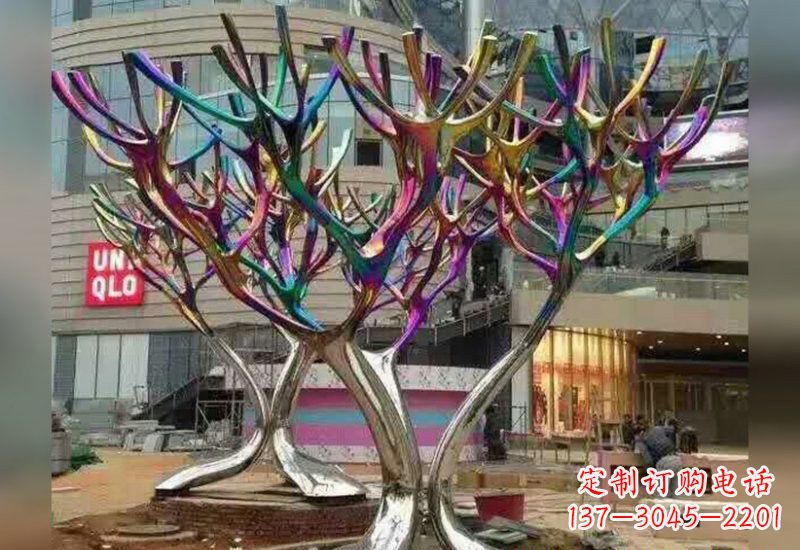 廊坊不锈钢抽象树枝雕塑