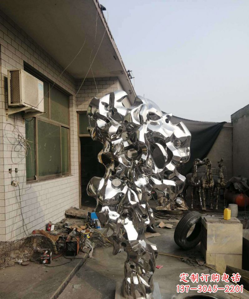 廊坊太湖石雕塑不锈钢的艺术精品
