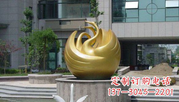 廊坊不锈钢天鹅雕塑