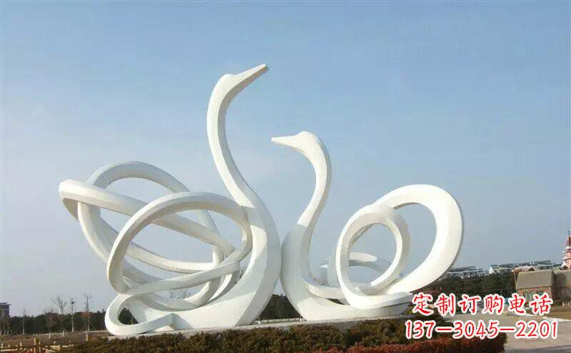 廊坊不锈钢制作的天鹅雕塑