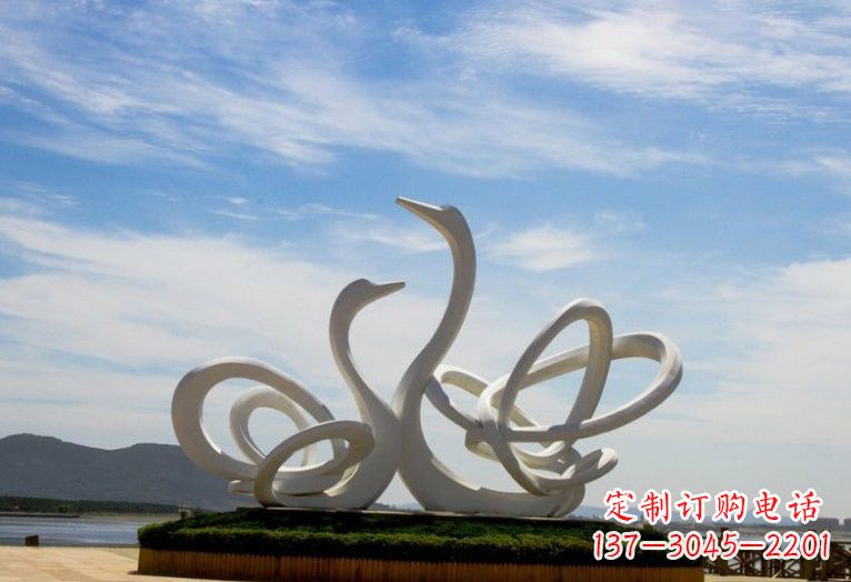 廊坊不锈钢制天鹅雕塑